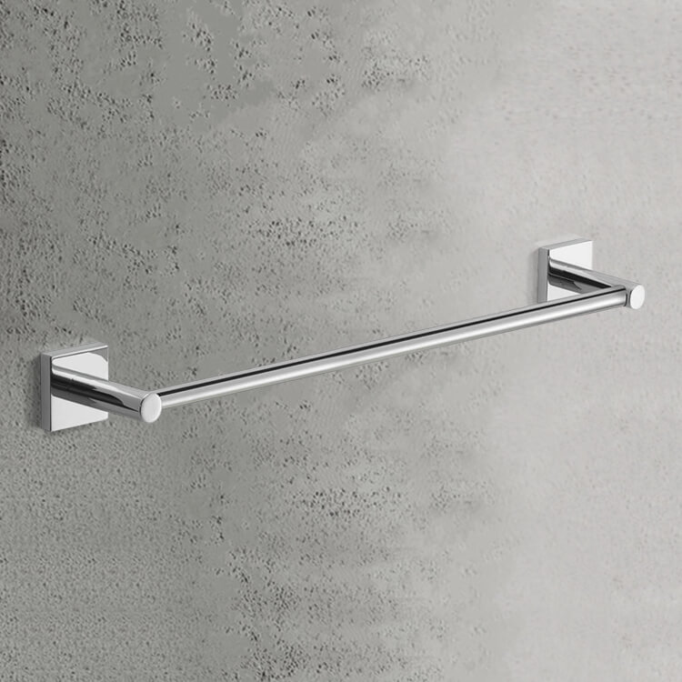 Gedy FJ21-45-13 Towel Bar, 18 Inch, Modern, Chrome